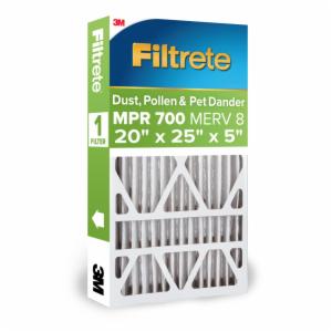 Filtrete Electrostatic Air Filter 700 MPR 703DP5-2PK1E, 20 in x 25 in x 5 in (50.8 cm x 63.5 cm x 12.7 cm) image Filtrete Electrostatic Air Filter 700 MPR 703DP5-2PK1E, 20 in x 25 in x 5 in (50.8 cm x 63.5 cm x 12.7 cm)image