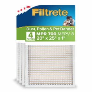Filtrete Electrostatic Air Filter 700 MPR 703-4, 20 in x 25 in x 1 in (50.8 cm x 63.5 cm x 2.5 cm) image Filtrete Electrostatic Air Filter 700 MPR 703-4, 20 in x 25 in x 1 in (50.8 cm x 63.5 cm x 2.5 cm)image