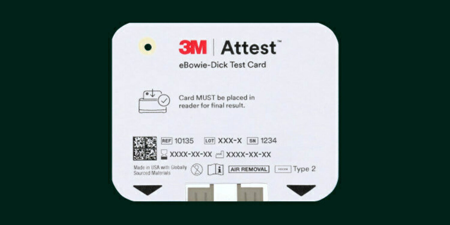 3M™ Attest™ eBowie-Dick Test Card 10135, 10135B