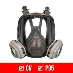 3M™ paint project full face resusable respirator 68p71 bplus product image