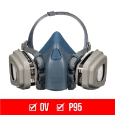 3M™ advanced comfort reusable respirator 7512 bplus product image