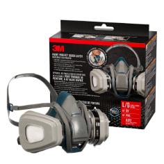 3M™ paint project quick latch reusable respirator 6503ql bplus in pack out of pack