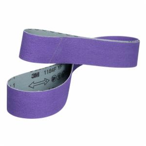 3M™ Cubitron 3 Cloth Belt 1184F, 80+ YF-weight, 2 in x 72 in, Film-lok, Single-flex, 50 ea/Caseimage