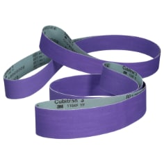 A group of 3M™ Cubitron™ 3 Cloth Belts 1184F, 80+ , various sizes