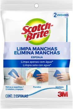 Esponja Limpa Manchas Scotch-Brite® para o Brasil