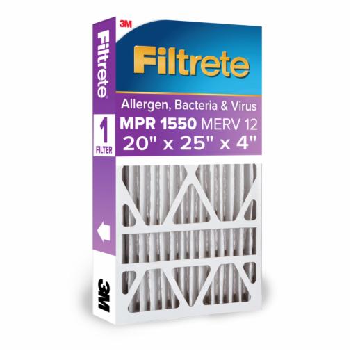 The Filtrete™ Ultra Allergen Reduction Filter attracts and captures microscopic particles like bacteria and particles that can carry viruses and large particles like mold spores and pollen. For residential use only.