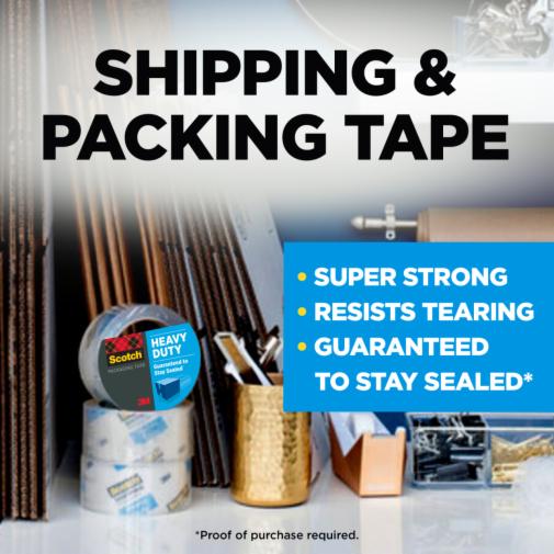 3850 Heavy-Duty Packaging Tape Cabinet Pack, 3