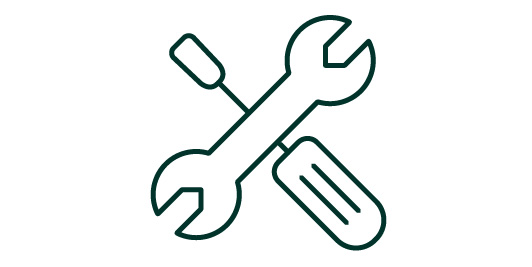 icon of a wrench and screwdriver