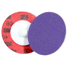 A 3M Cubitron 3 Roloc Fibre Disc 1184f, 80+, Roloc TR, 2 in