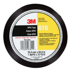 3M UPVC Tape 616, Ruby Red, 1 in x 72 yd 2.4 mil