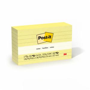 Post-it Notes 635-5PKSS, 3 in x 5 in (76 mm x 127 mm), 100% PEFC, SGSCH-PEFC-COC-110078image