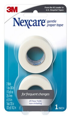 Nexcare™ Gentle Paper First Aid Tape 781-2PK, 25 mm x 9.14 m