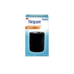 Nexcare™ Self Stick Compression Wrap Sport NHBK-3ANZ, Black, 75 mm x 2 m