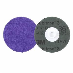 3M™ Cubitron 3 Roloc Fibre Disc 1187C, 36+, TS, Purple, 4 in, Die RS400BB, 25/Carton, 100 ea/Case image 3M™ Cubitron 3 Roloc Fibre Disc 1187C, 36+, TS, Purple, 4 in, Die RS400BB, 25/Carton, 100 ea/Caseimage