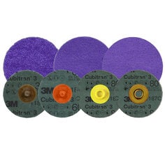 A group of 3M Cubitron 3 Roloc Fibre Discs 1187C