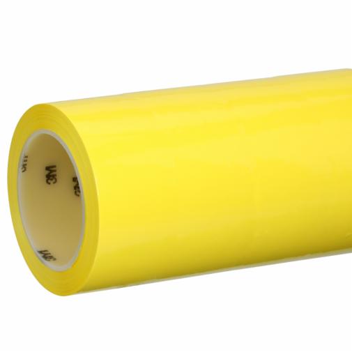 Yellow Poly Bag Sealing Tape - 2.4 Mil, 3/8 X 180 Yards - 6 Rolls With Dispenser