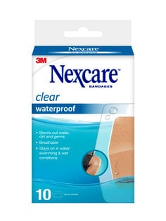 Nexcare™ Clear Waterproof Strips 582-10ANZ, 60 mm x 80 mm