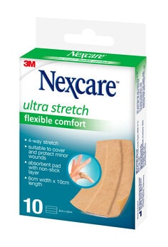 Nexcare™ Ultra Stretch Dressing Lengths N1170B-ANZ, 60 mm x 100 mm, 3D