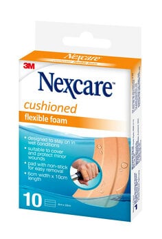 Nexcare™ Cushioned Dressing Lengths N1070B-ANZ, 60 mm x 100 mm, 3D