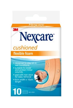 Nexcare™ Cushioned Dressing Lengths N1070B-ANZ, 60 mm x 100 mm