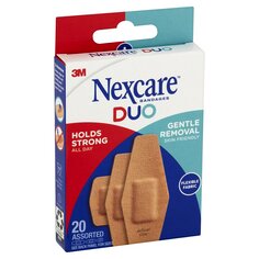 Nexcare™ DUO Fabric Strips DSAANZ-5, Assorted, 3D