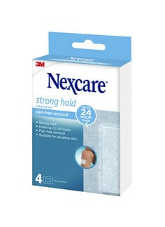 Nexcare™ Strong Hold Pain-Free Adhesive Pads SSD34ANZ, 76 mm x 101mm, 3D