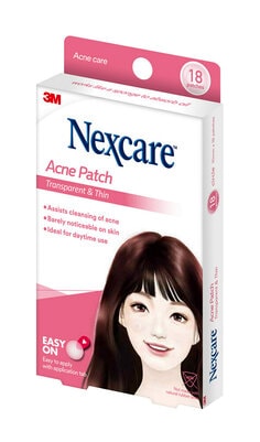 3M™ Nexcare™ Acne Blemish Patch  KBF018, Transparent & Thin, 10 mm Diameter, Assorted, 3D