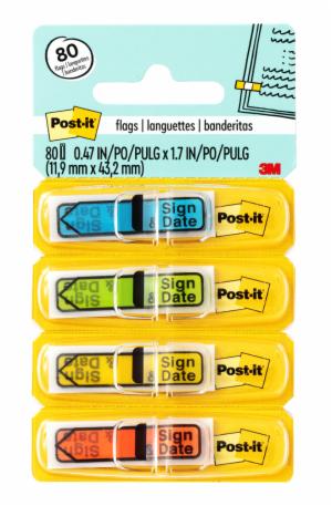 Post-it Printed Flags 684-SD, .47 in. x 1.7 in.image