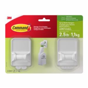 Command Spray Bottle Hangers 17009-HW2ESF, 2 hangers, 4 strips image Command Spray Bottle Hangers 17009-HW2ESF, 2 hangers, 4 stripsimage