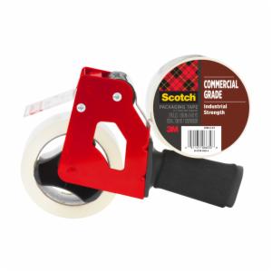 Scotch Commercial Grade Shipping Packaging Tape 3750-2-ST, 1.88 in x 54.6 yd (48 mm x 50 m) with Heavy Duty Dispenser image Scotch Commercial Grade Shipping Packaging Tape 3750-2-ST, 1.88 in x 54.6 yd (48 mm x 50 m) with Heavy Duty Dispenserimage