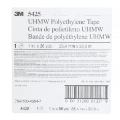 3M UHMW Film Tape 5425, Transparent, 1 in x 36 yd