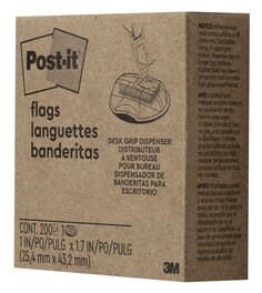 Post-it® Flags, Sign Here, Yellow, 1 in. Wide, 200/High Volume
