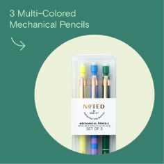 Noted by Post-it 3 Multi-Colored Mechanical Pencils