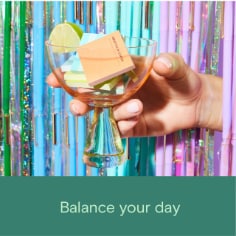 Balance your day, image of a variety of Noted by Post-it mini notes.