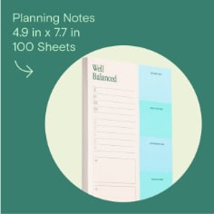 Noted by Post-it Planning Notes, 4.9 x 7.7 inches, 100 Sheets.