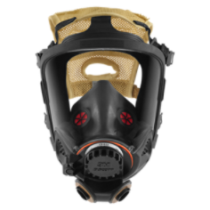3M Scott Vision C5 Facepiece with C5 Bayonet Adapter Front.