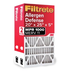 The Filtrete™ Allergen Defense Deep Pleat filter attracts and captures microscopic allergens like dust, smoke, and smog particles and large allergens like mold spores and pollen. Lasts up to 12 months. For residential use only.