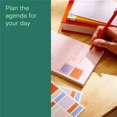 Plan the agenda for your day, image of a variety of Noted by Post-it note pads and post-it notes.