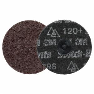 Scotch-Brite Roloc Precision Heavy Duty Surface Conditioning Disc, HD-DR, Coarse 120+, TR, 4 in, 25/Carton, 100 ea/Caseimage