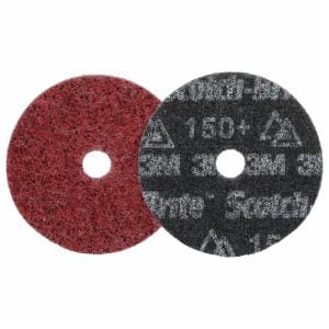 Scotch-Brite Precision Heavy Duty Surface Conditioning Disc, HD-DH, Medium 150+, 4 in x 5/8 in, 100 ea/Case image Scotch-Brite Precision Heavy Duty Surface Conditioning Disc, HD-DH, Medium 150+, 4 in x 5/8 in, 100 ea/Caseimage