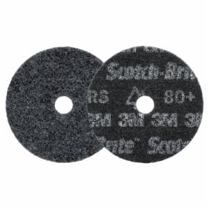 Scotch-Brite Precision Heavy Duty Surface Conditioning Disc, HD-DH, Extra Coarse 80+, 4 in x 5/8 in, 100 ea/Case image Scotch-Brite Precision Heavy Duty Surface Conditioning Disc, HD-DH, Extra Coarse 80+, 4 in x 5/8 in, 100 ea/Caseimage