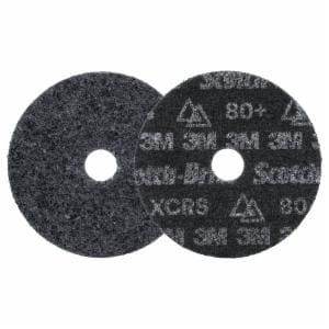 Scotch-Brite Precision Heavy Duty Surface Conditioning Disc, HD-DH, Extra Coarse 80+, 5 in x 7/8 in, 50 ea/Caseimage