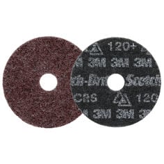 A Scotch-Brite Precision Heavy Duty SurCon Disc, HD-DH, Coarse, 120+, 4.5in x 7/8in