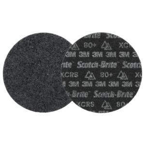 Scotch-Brite Precision Heavy Duty Surface Conditioning Disc, HD-DH, Extra Coarse 80+, 10 in x NH, 25 ea/Caseimage