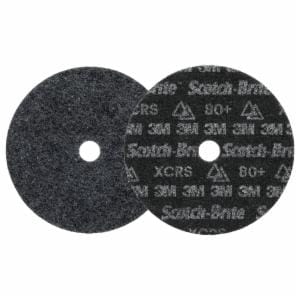 Scotch-Brite Precision Heavy Duty Surface Conditioning Disc, HD-DH, Extra Coarse 80+, 7 in x 7/8 in, 25 ea/Caseimage