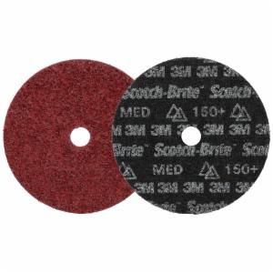 Scotch-Brite Precision Heavy Duty Surface Conditioning Disc, HD-DH, Medium 150+, 7 in x 7/8 in, 25 ea/Caseimage