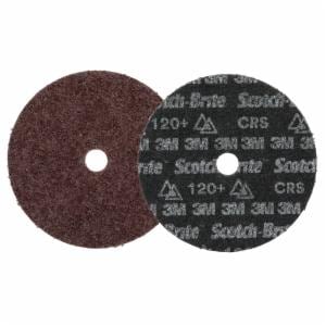 Scotch-Brite Precision Heavy Duty Surface Conditioning Disc, HD-DH, Coarse 120+, 7 in x 7/8 in, 25 ea/Caseimage