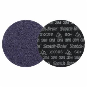 Scotch-Brite Precision Heavy Duty Surface Conditioning Disc, HD-DH, X-Extra Coarse 60+, 10 in x NH, 25 ea/Caseimage