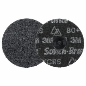Scotch-Brite Roloc Precision Heavy Duty Surface Conditioning Disc, HD-DR, Extra Coarse 80+, TR, 4 in, 25/Carton, 100 ea/Caseimage