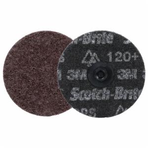 Scotch-Brite Roloc Precision Heavy Duty Surface Conditioning Disc, HD-DS, Coarse 120+, TS, 4 in, 25/Carton, 100 ea/Caseimage